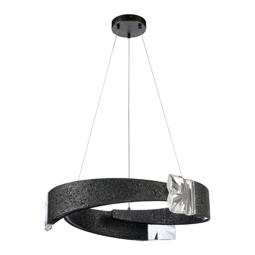 Zeev Lighting - CD11608-LED-3-25-TMBK - LED Chandelier - Arcus - Textured Matte Black