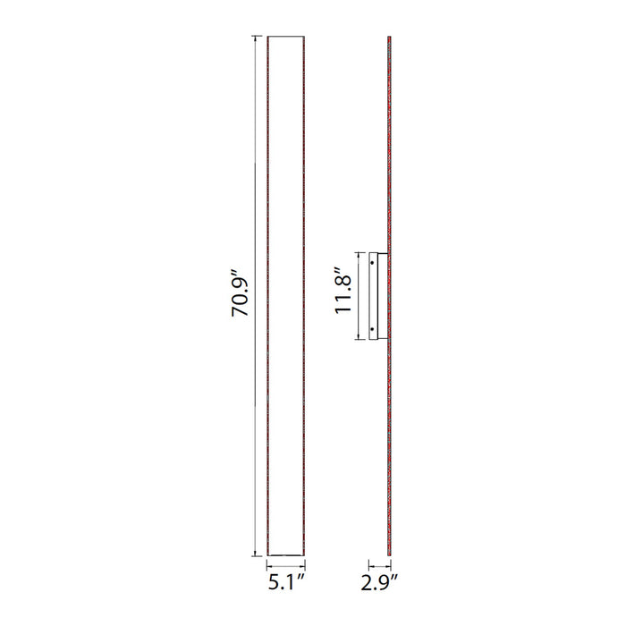 Zeev Lighting - EW10510-LED-71-BX - LED Outdoor Wall Sconce - Oluk - Oxide Black