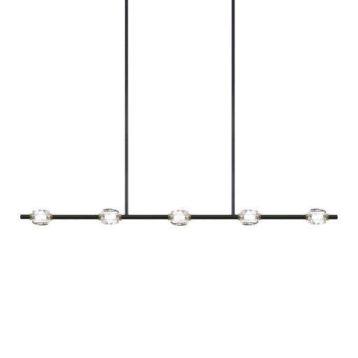 Diamante LED Linear Pendant Oxide Black