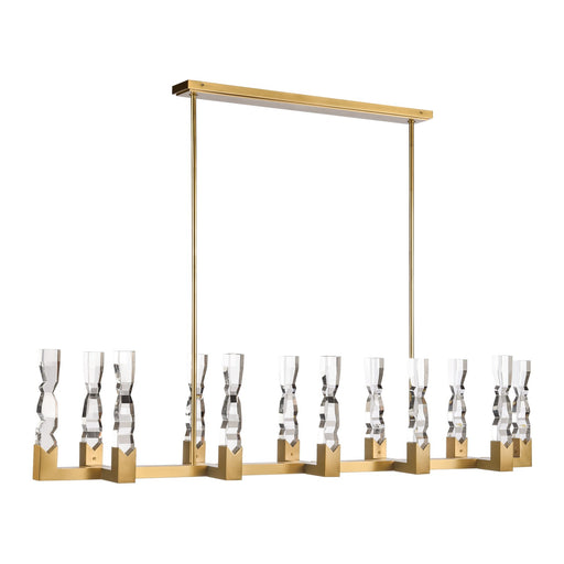 Mamadim LED Linear Pendant Aged Brass