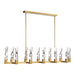 Zeev Lighting - PL11356-LED-12-2x2-AGB - LED Linear Pendant - Mamadim - Aged Brass