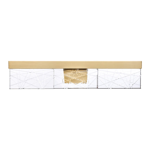 Lucus LED Vanity Aged Brass