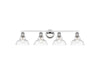 Golden - 0305-BA4 CH-CLR - Four Light Vanity - Carver - Chrome
