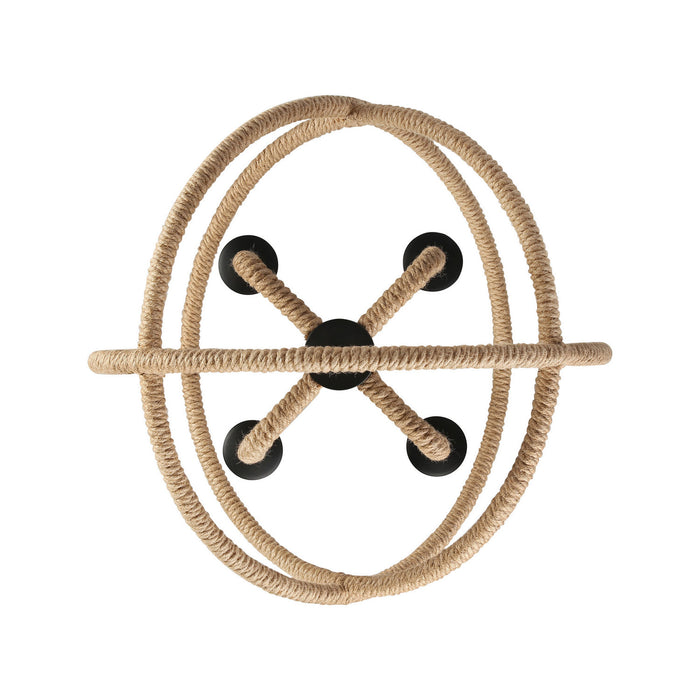 Golden - 0868-4 NB - Four Light Chandelier - Marina - Natural Black