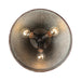 Golden - 0877-FM ABI-GV - Two Light Flush Mount - Jasper - Antique Black Iron