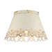Golden - 0883-3FM AI - Three Light Flush Mount - Eloise - Antique Ivory