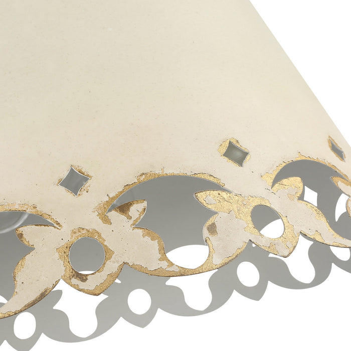 Golden - 0883-3P AI - Three Light Pendant - Eloise - Antique Ivory