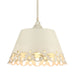 Golden - 0883-3P AI - Three Light Pendant - Eloise - Antique Ivory