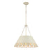 Golden - 0883-5P AI - Five Light Pendant - Eloise - Antique Ivory