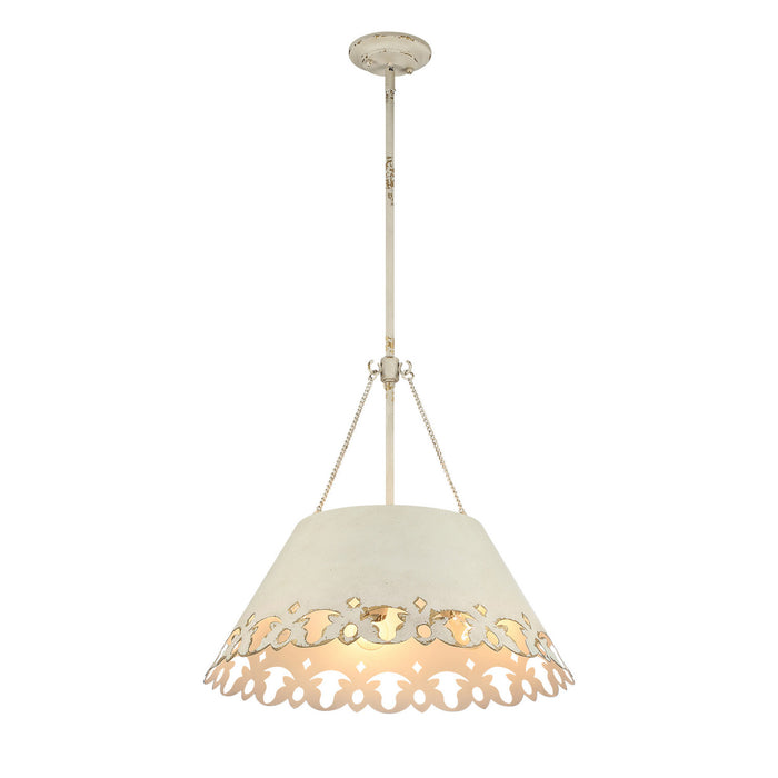 Golden - 0883-5P AI - Five Light Pendant - Eloise - Antique Ivory