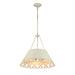 Golden - 0883-5P AI - Five Light Pendant - Eloise - Antique Ivory