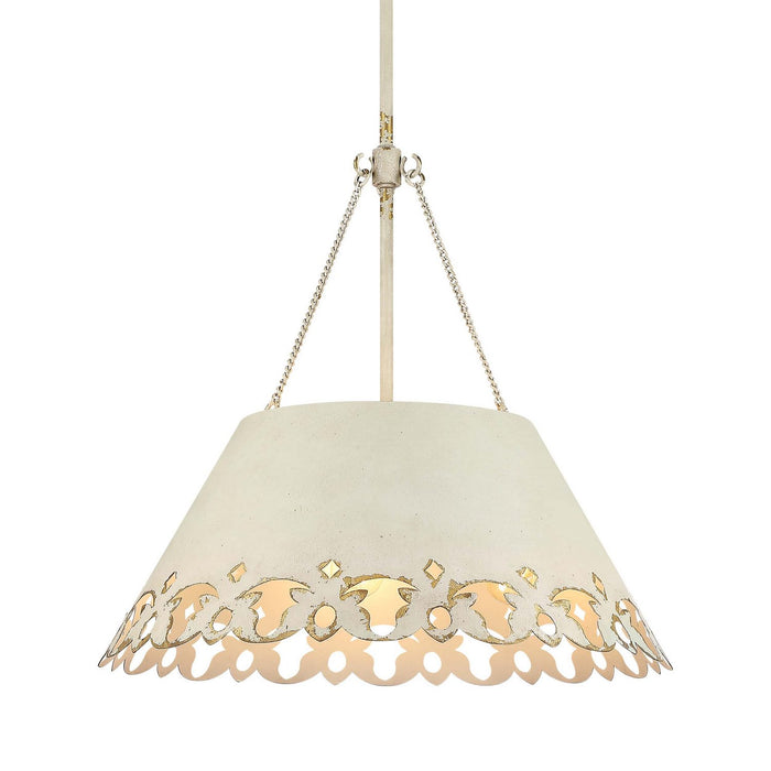 Golden - 0883-5P AI - Five Light Pendant - Eloise - Antique Ivory