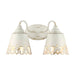 Golden - 0883-BA2 AI - Two Light Vanity - Eloise - Antique Ivory