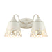 Golden - 0883-BA2 AI - Two Light Vanity - Eloise - Antique Ivory