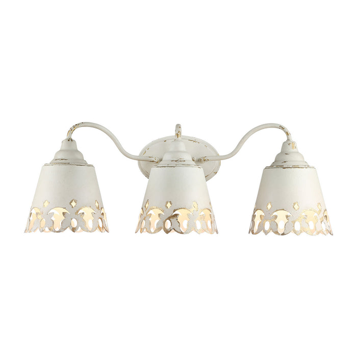 Golden - 0883-BA3 AI - Three Light Vanity Light - Eloise - Antique Ivory