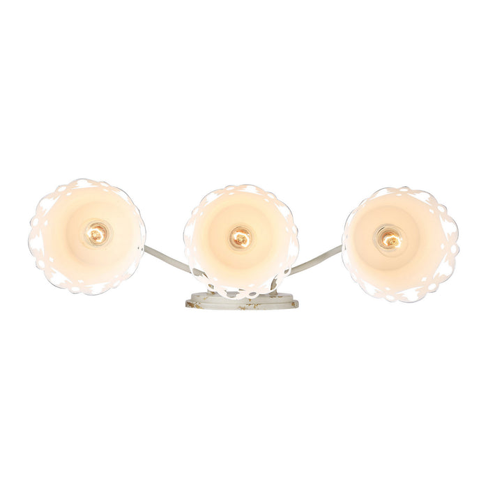Golden - 0883-BA3 AI - Three Light Vanity Light - Eloise - Antique Ivory