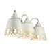 Golden - 0883-BA3 AI - Three Light Vanity Light - Eloise - Antique Ivory