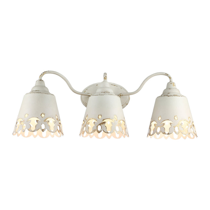 Golden - 0883-BA3 AI - Three Light Vanity Light - Eloise - Antique Ivory