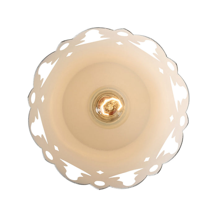 Golden - 0883-SF AI - One Light Semi-Flush Mount - Eloise - Antique Ivory