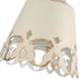 Golden - 0883-SF AI - One Light Semi-Flush Mount - Eloise - Antique Ivory