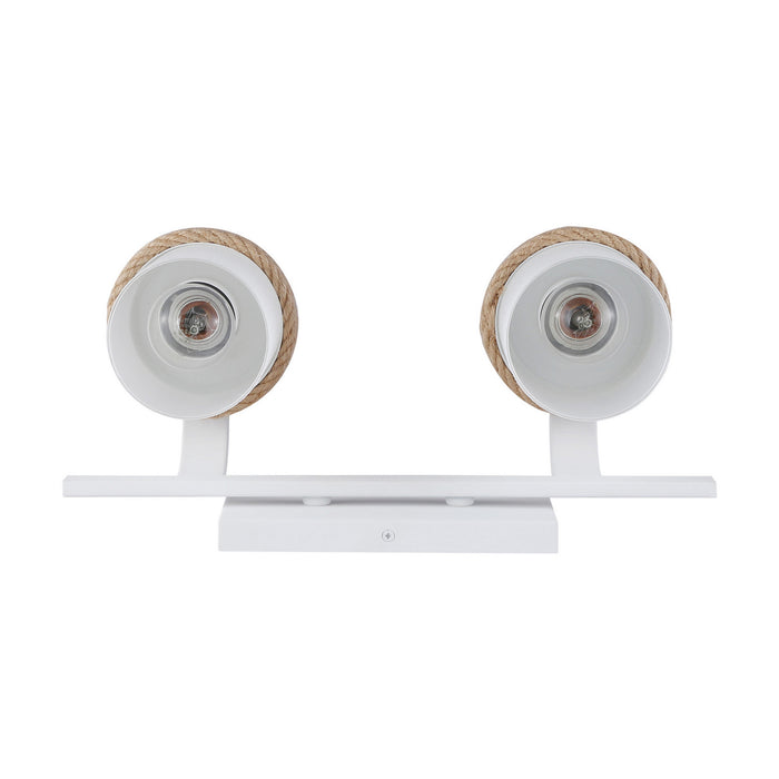 Golden - 1048-BA2 NWT-CS - Two Light Vanity - Chatham - Natural White