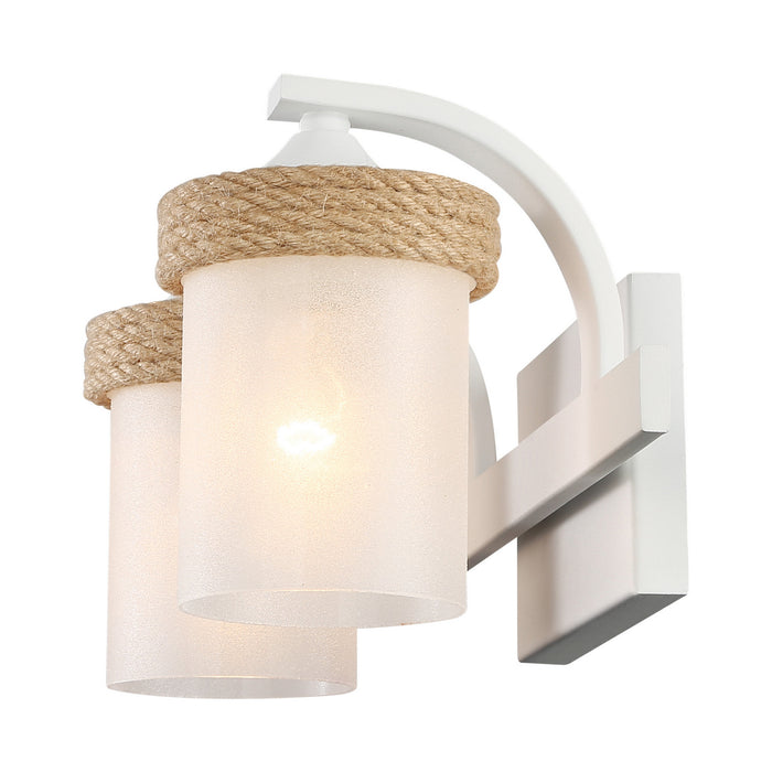 Golden - 1048-BA2 NWT-CS - Two Light Vanity - Chatham - Natural White