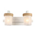 Golden - 1048-BA2 NWT-CS - Two Light Vanity - Chatham - Natural White