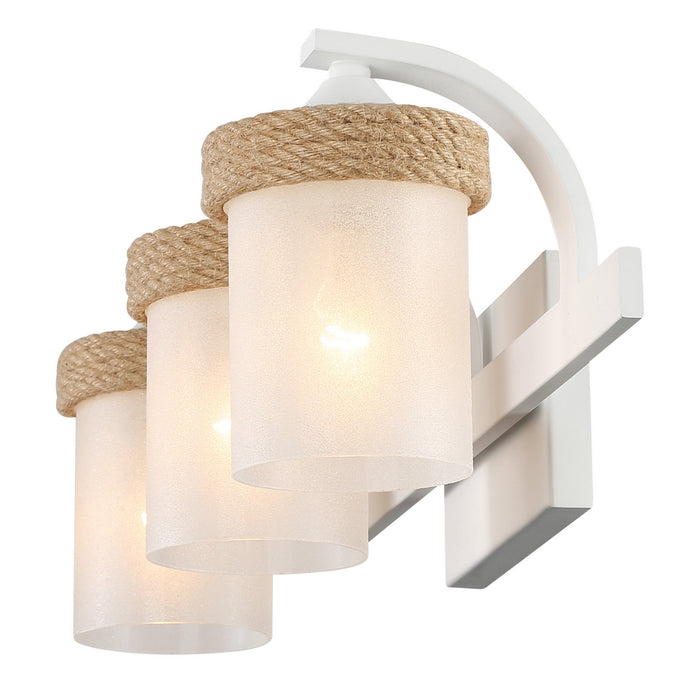 Golden - 1048-BA3 NWT-CS - Three Light Vanity Light - Chatham - Natural White