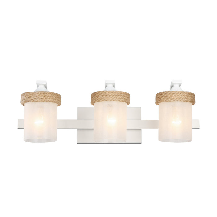 Golden - 1048-BA3 NWT-CS - Three Light Vanity Light - Chatham - Natural White
