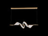 Golden - 1468-LP BCH - LED Linear Pendant - Aurora - Brushed Champagne