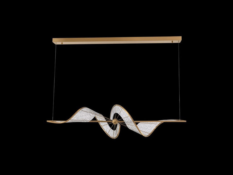 Golden - 1468-LP BCH - LED Linear Pendant - Aurora - Brushed Champagne