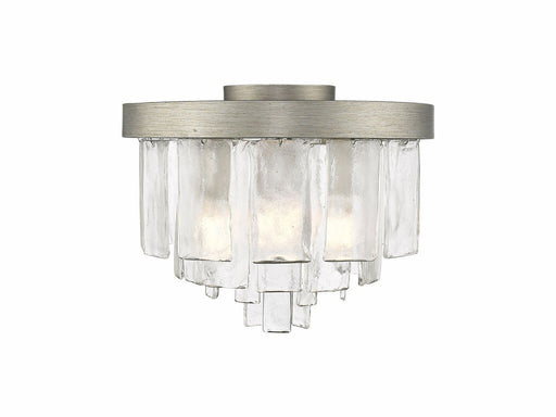 Ciara Three Light Flush Mount Peruvian Silver