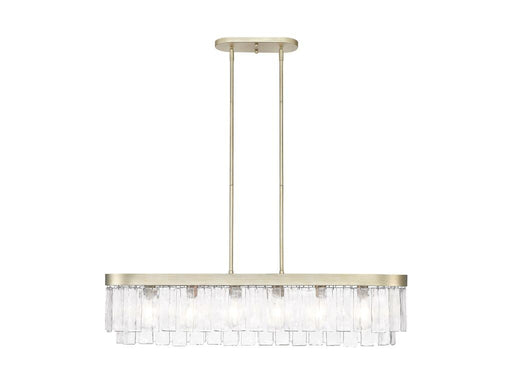 Ciara Six Light Pendant White Gold