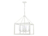 Golden - 2073-4 NWT-CLR - Four Light Chandelier - Smyth - Natural White
