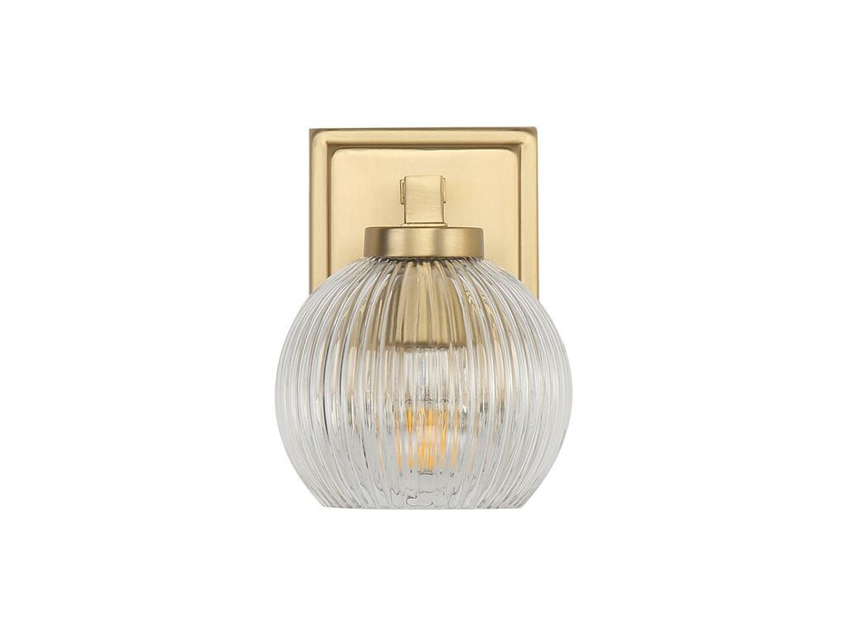 Golden - 3094-BA1 BCB-RIB - One Light Bath Vanity - Elliott - Brushed Champagne Bronze