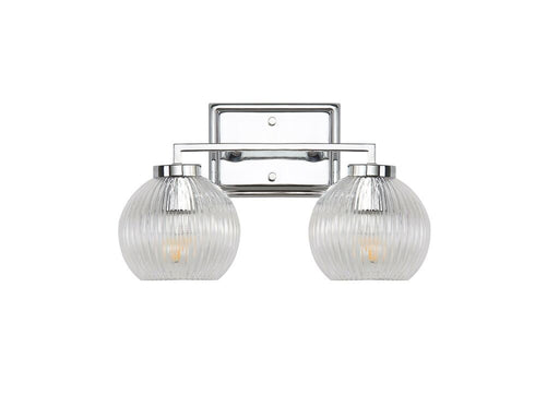 Golden - 3094-BA2 CH-RIB - Two Light Bath Vanity - Elliott - Chrome