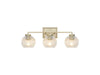 Golden - 3094-BA3 BCB-RIB - Three Light Bath Vanity - Elliott - Brushed Champagne Bronze