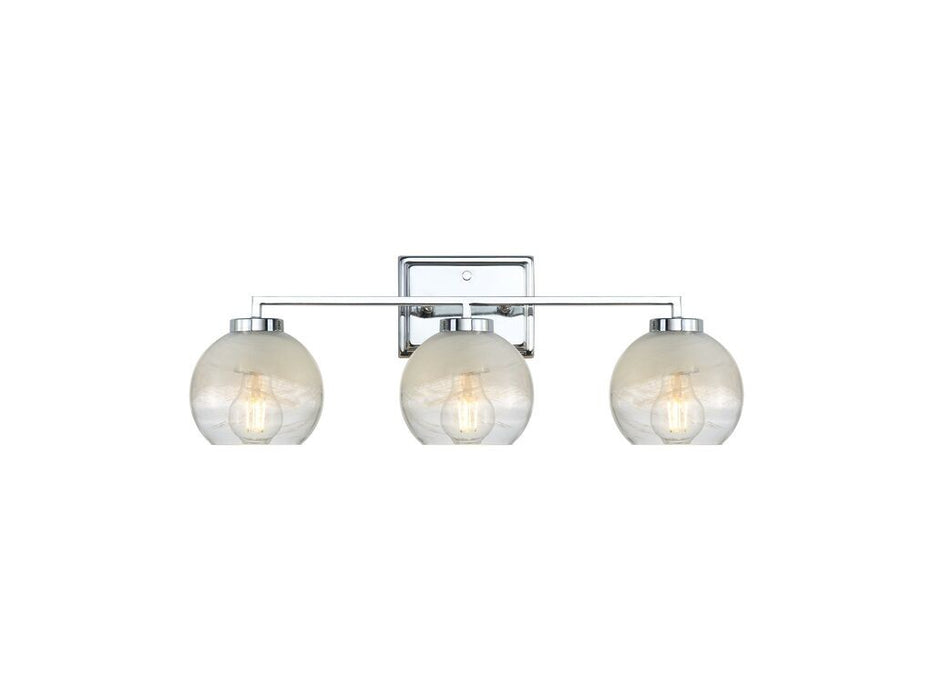 Golden - 3094-BA3 CH-ALA - Three Light Bath Vanity - Elliott - Chrome