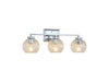 Golden - 3094-BA3 CH-RIB - Three Light Bath Vanity - Elliott - Chrome