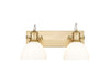 Golden - 3118-BA2 BCB-OP - Two Light Vanity - Hines - Brushed Champagne Bronze