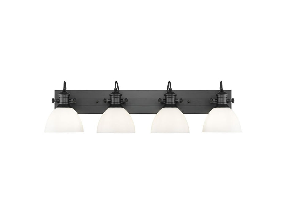 Golden - 3118-BA4 BLK-OP - Four Light Vanity - Hines - Matte Black