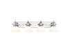 Golden - 3118-BA4 CH-OP - Four Light Vanity - Hines - Chrome