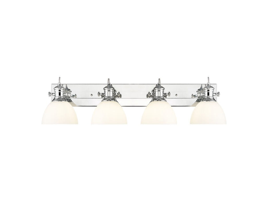 Golden - 3118-BA4 CH-OP - Four Light Vanity - Hines - Chrome