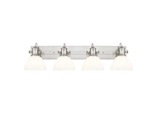 Golden - 3118-BA4 PW-OP - Four Light Vanity - Hines - Pewter