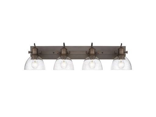 Golden - 3118-BA4 RBZ-SD - Four Light Vanity - Hines - Rubbed Bronze