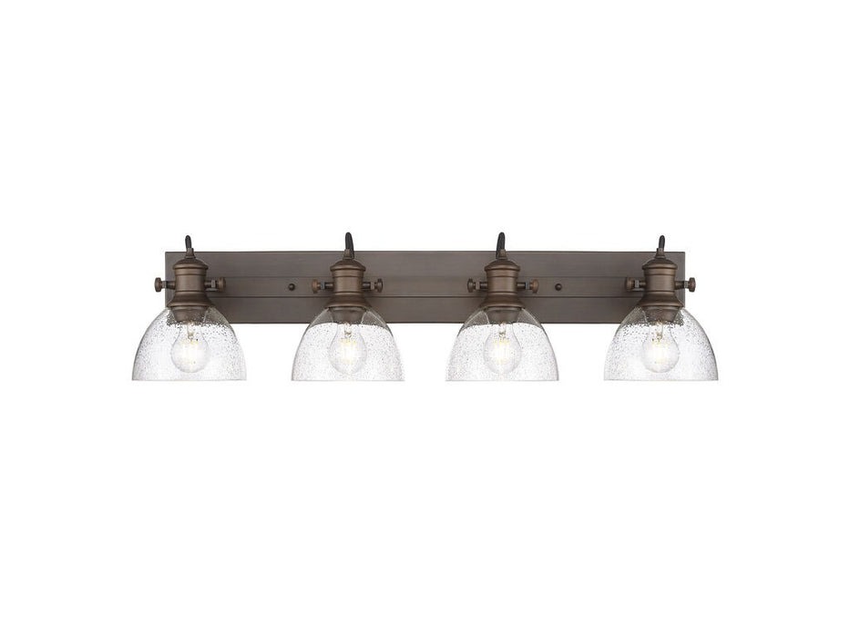 Golden - 3118-BA4 RBZ-SD - Four Light Vanity - Hines - Rubbed Bronze