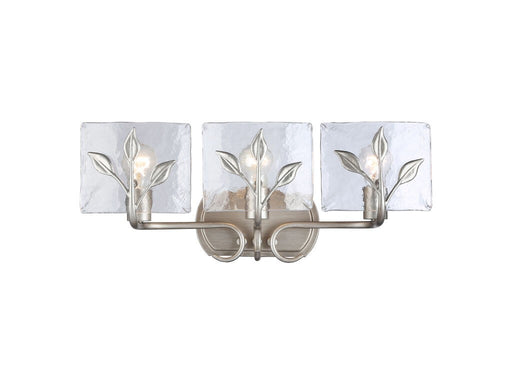 Calla Three Light Vanity Peruvian Silver