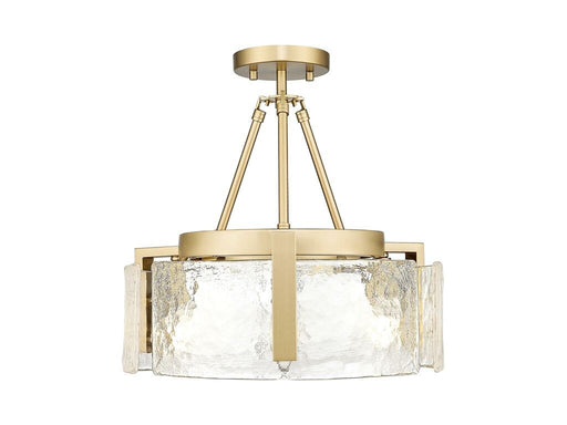 Golden - 3164-3SF BCB-HWG - Three Light Semi-Flush Mount - Aenon - Brushed Champagne Bronze