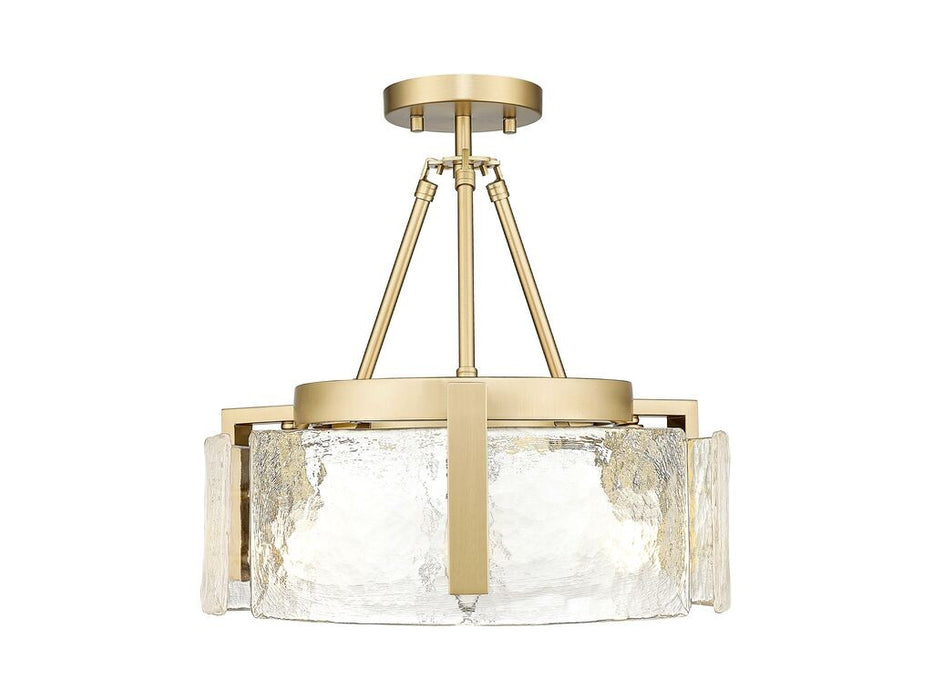 Golden - 3164-3SF BCB-HWG - Three Light Semi-Flush Mount - Aenon - Brushed Champagne Bronze
