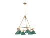 Golden - 3306-6 BCB-GN - Six Light Chandelier - Orwell - Brushed Champagne Bronze